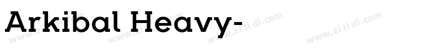 Arkibal Heavy字体转换